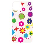 Floral Colorful Background iPhone 14 Plus Black UV Print Case