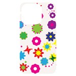 Floral Colorful Background iPhone 14 Pro Black UV Print Case