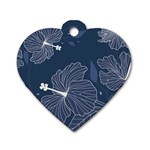 Flowers Petals Leaves Foliage Dog Tag Heart (One Side)