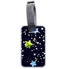 Abstract Eart Cover Blue Gift Luggage Tag (two Sides) by Grandong