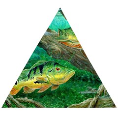 Peacock Bass Fishing Wooden Puzzle Triangle by Sarkoni