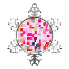 The Framework Paintings Square Metal Small Snowflake Ornament