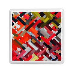 Maze Mazes Fabric Fabrics Color Memory Card Reader (square) by Sarkoni