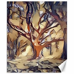 Tree Forest Woods Nature Landscape Canvas 8  X 10  by Sarkoni