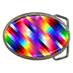 Abstract Background Colorful Pattern Belt Buckles by Sarkoni