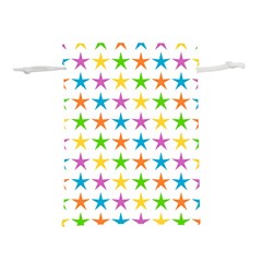 Star Pattern Design Decoration Lightweight Drawstring Pouch (l) by Apen