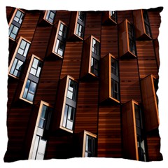 Abstract Architecture Building Business Large Premium Plush Fleece Cushion Case (one Side) by Amaryn4rt