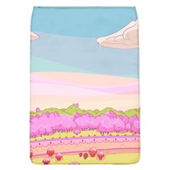 Pink And White Forest Illustration Adventure Time Cartoon Removable Flap Cover (l)