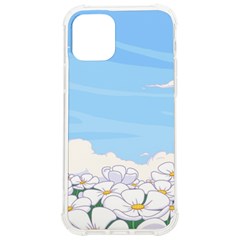 White Petaled Flowers Illustration Adventure Time Cartoon Iphone 12/12 Pro Tpu Uv Print Case by Sarkoni
