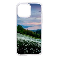 Field Of White Petaled Flowers Nature Landscape Iphone 14 Pro Max Tpu Uv Print Case by Sarkoni