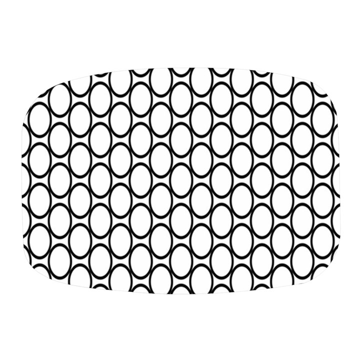 Black Pattern Halftone Wallpaper Mini Square Pill Box