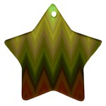 Zig Zag Chevron Classic Pattern Ornament (Star)