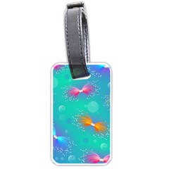 Non Seamless Pattern Blues Bright Luggage Tag (one Side)