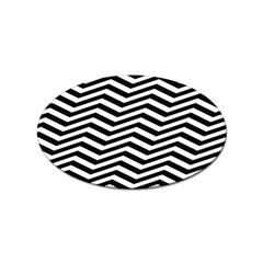 Zigzag Chevron Pattern Sticker (oval)