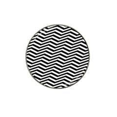 Zigzag Chevron Pattern Hat Clip Ball Marker
