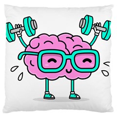 Brain Motivation Mental Activity Large Cushion Case (one Side) by Modalart