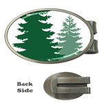 Pine Trees Spruce Tree Money Clips (Oval)  Front