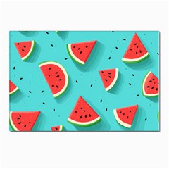 Watermelon Fruit Slice Postcard 4 x 6  (pkg Of 10) by Bedest