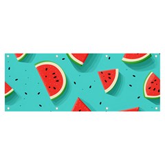 Watermelon Fruit Slice Banner And Sign 8  X 3  by Bedest