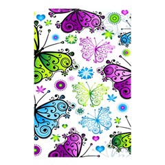 Butterflies Abstract Background Colorful Desenho Vector Shower Curtain 48  X 72  (small)  by Bedest