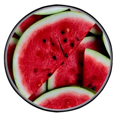 Watermelon Fruit Green Red Wireless Fast Charger(black)