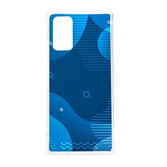 Abstract Classic Blue Background Samsung Galaxy Note 20 Tpu Uv Case
