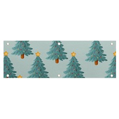 Christmas Trees Time Banner And Sign 6  X 2  by Ravend