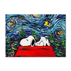 Dog House Vincent Van Gogh s Starry Night Parody Sticker A4 (100 Pack) by Modalart