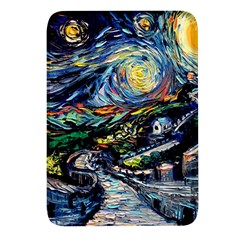 The Great Wall Nature Painting Starry Night Van Gogh Rectangular Glass Fridge Magnet (4 Pack) by Modalart
