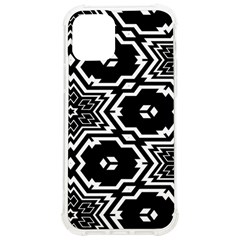 Black And White Pattern Background Structure Iphone 12/12 Pro Tpu Uv Print Case by Pakjumat