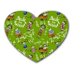 Seamless Pattern With Kids Heart Mousepad by Bedest