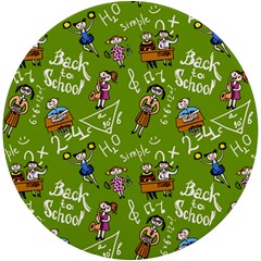 Seamless Pattern With Kids Uv Print Round Tile Coaster