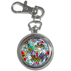 Graffiti Characters Seamless Patterns Key Chain Watches by Bedest