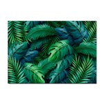 Tropical Green Leaves Background Sticker A4 (100 pack)