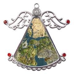 Map Illustration Gta Metal Angel With Crystal Ornament