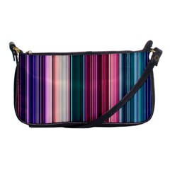 Vertical Line Color Lines Texture Shoulder Clutch Bag by Pakjumat