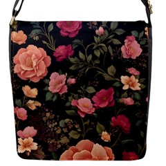 Flower Pattern Flap Closure Messenger Bag (s) by Pakjumat