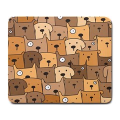 Cute Dog Seamless Pattern Background Large Mousepad