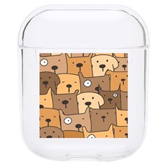 Cute Dog Seamless Pattern Background Hard Pc Airpods 1/2 Case