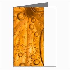 Lime Water Bubbles Macro Light Detail Background Greeting Card by Pakjumat