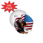 American Eagle Clip Art 1.75  Buttons (100 pack) 
