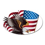 American Eagle Clip Art Oval Magnet