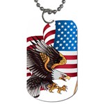 American Eagle Clip Art Dog Tag (One Side)