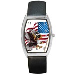 American Eagle Clip Art Barrel Style Metal Watch
