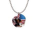 American Eagle Clip Art 1  Button Necklace