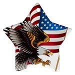 American Eagle Clip Art Star Ornament (Two Sides)