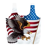 American Eagle Clip Art Full Print Recycle Bag (L)