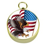 American Eagle Clip Art Gold Compasses