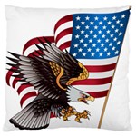 American Eagle Clip Art Standard Premium Plush Fleece Cushion Case (One Side)
