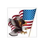 American Eagle Clip Art Satin Bandana Scarf 22  x 22 